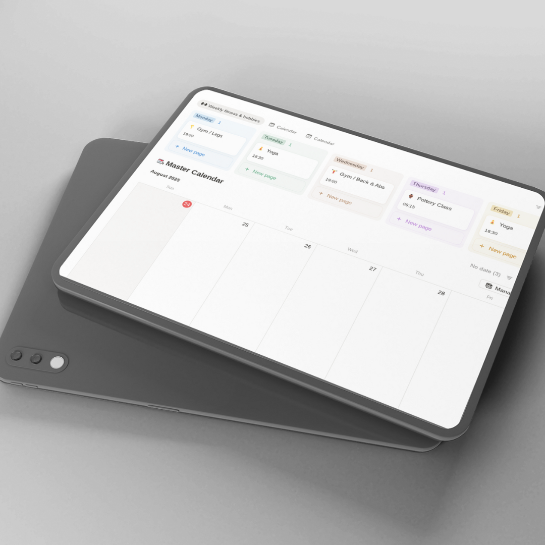 Deskflow (all in one Notion planner)