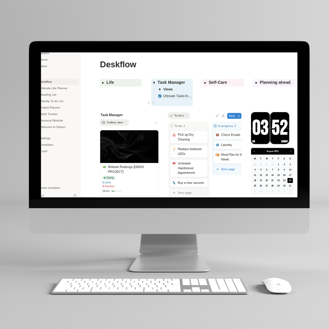 Deskflow (all in one Notion planner)